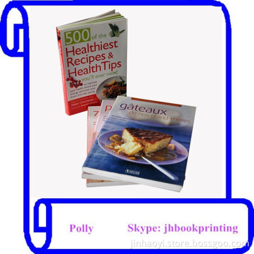 Professional Full Color hardcover spiral binding cooking book printing
